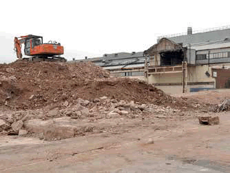 Demolition at Longbridge