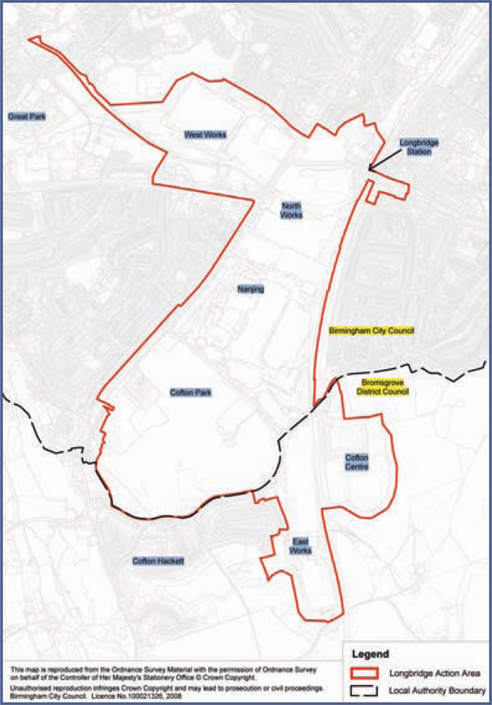 Plan 1 Longbridge AAP Plan Area