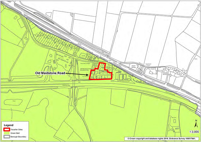 22 pitch Gypsy and Traveller council site with planning permission.
