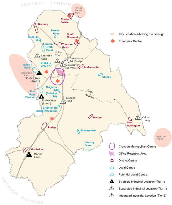 Employment in Croydon (2011-2036)