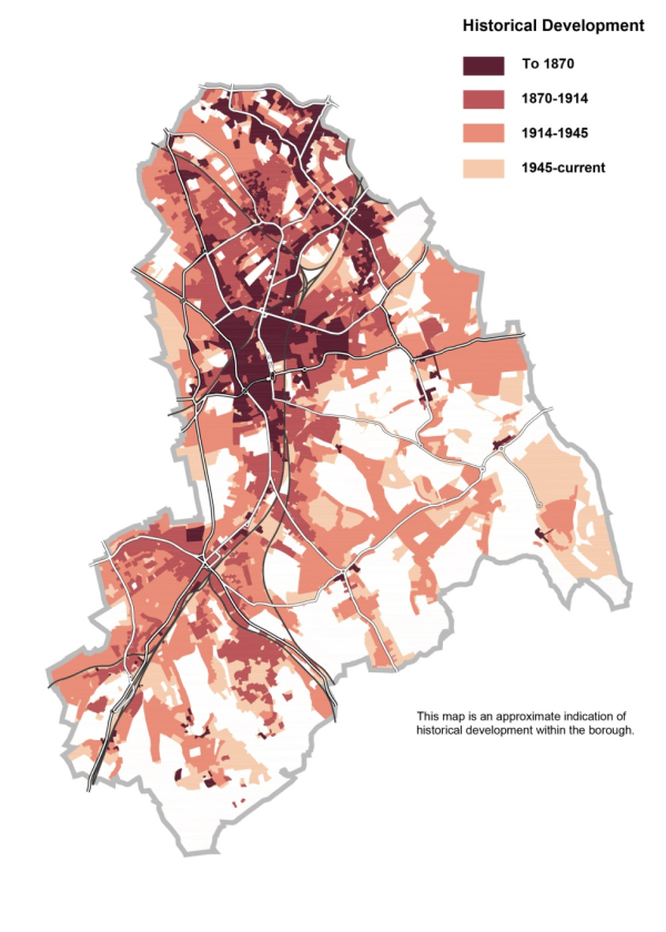 Historical development in Croydon