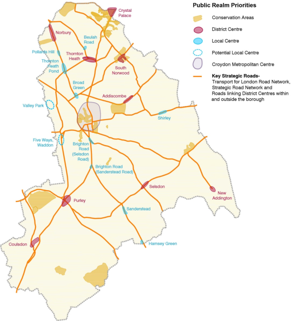 Figure 6.1 Policy SP4 (Public Realm) map