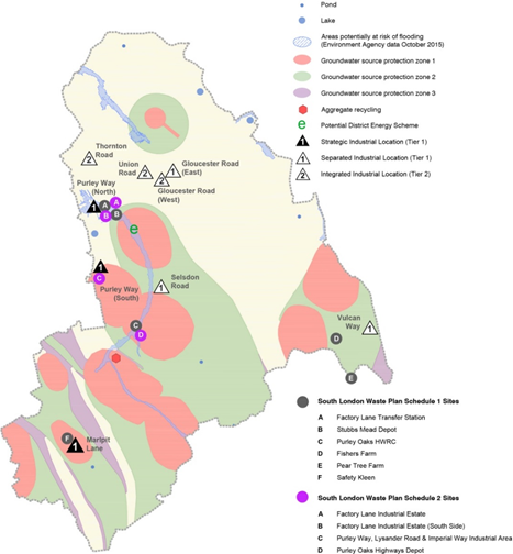 Figure 8.1 Map of Policy SP6 Environment and Climate Change