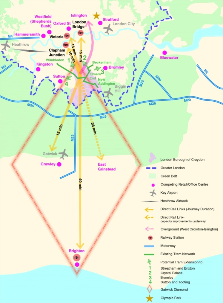 Croydon and its sub-regional context