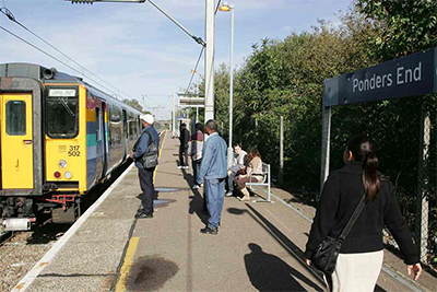 Figure 7.7 Ponders End railway station 