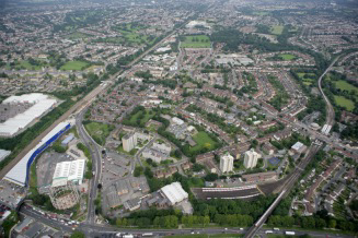 Figure 9.13 Aerial view, New Southgate Place Shaping Priority