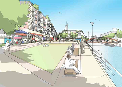 Figure 9.3 Artist's impression of possible new development