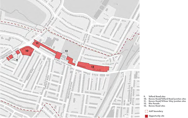 Bowes Road - oppurtunity sites