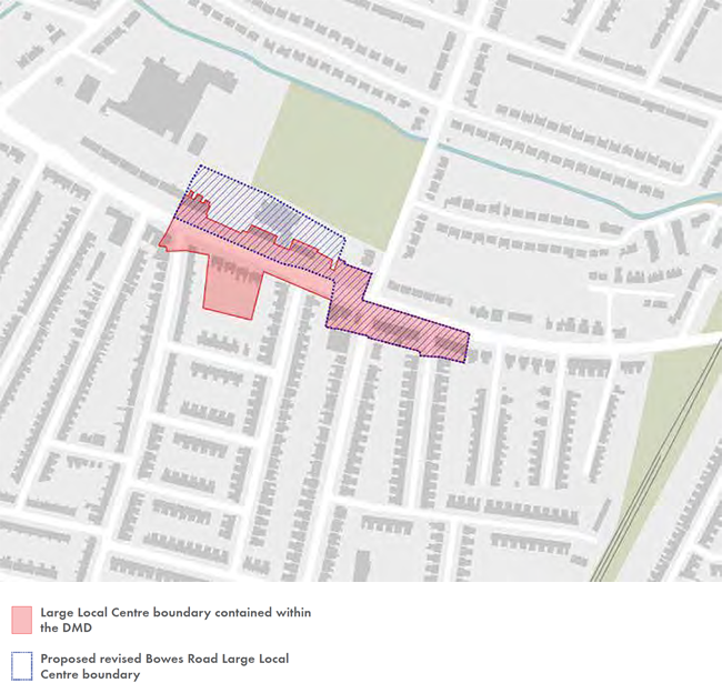 Revised Bowes Road Large Local Centre