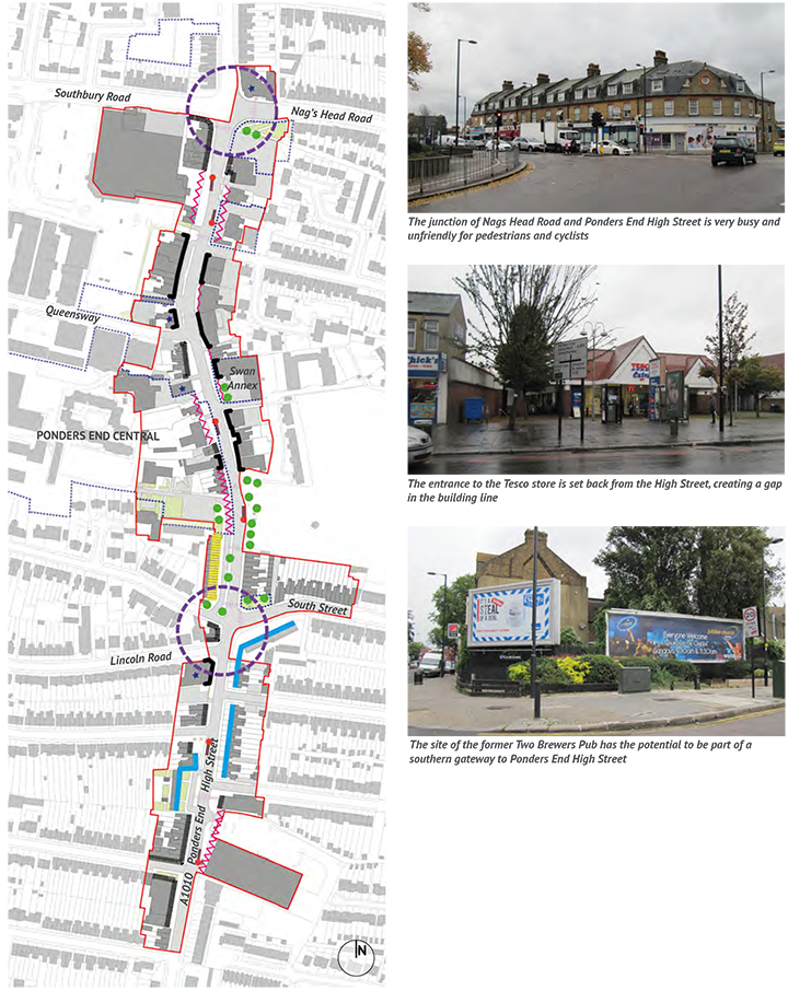 Figure 10.1: Ponders End High Street - Key Issues