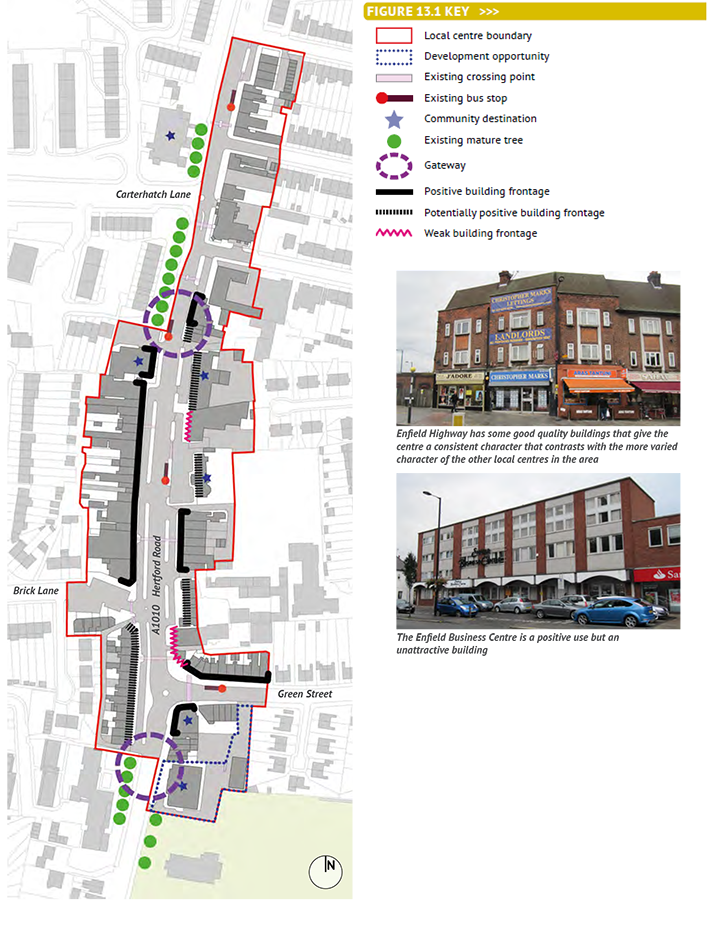 Figure 13.1: Enfield Highway Local Centre - Key Issues