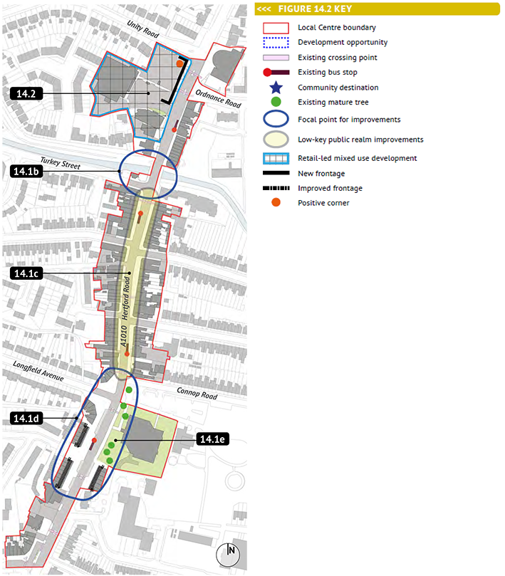 Figure 14.2: Enfield Wash Local Centre - Policy Principles