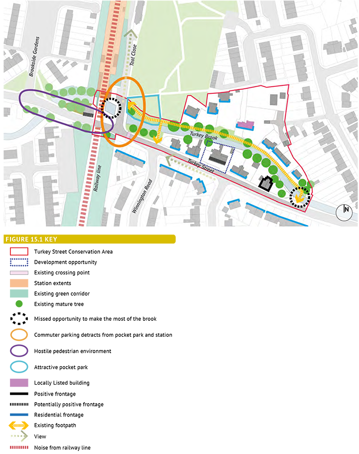 Figure 15.1: Turkey Street Station And Conservation Area - Key Issues