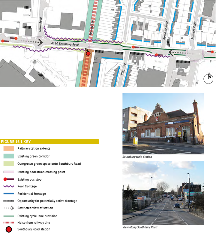 Figure 16.1: Southbury Station Area- Key Issues