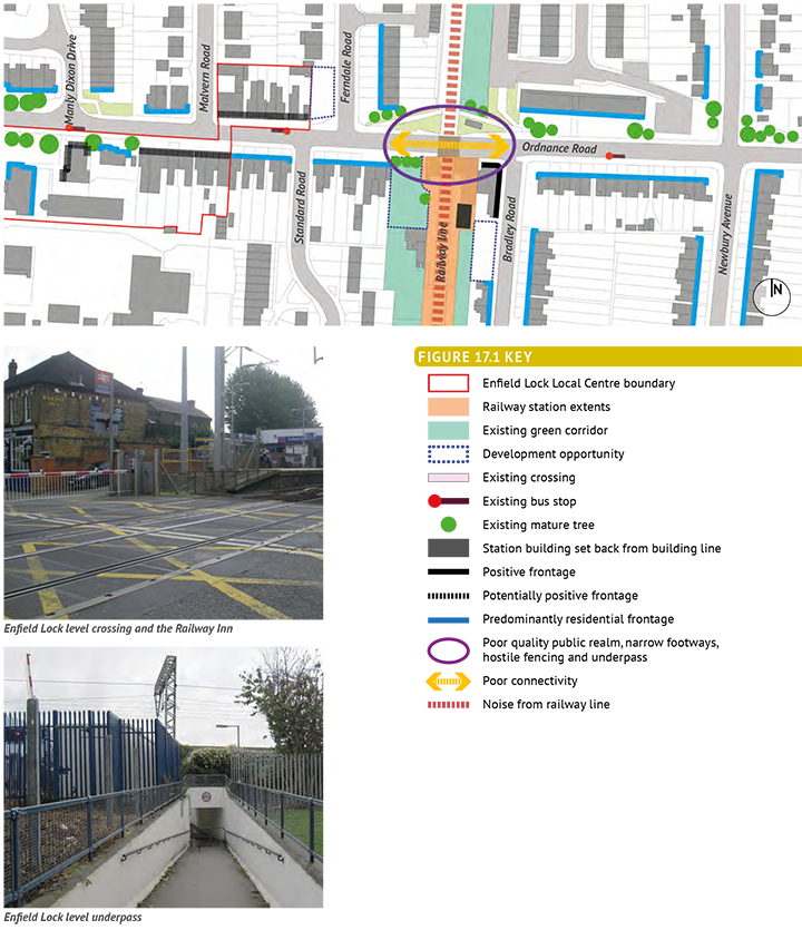 Figure 17.1: Enfield Lock Station Area- Key Issues