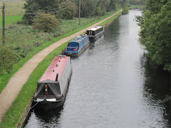 View northwards over the Lea Navigation from Smeaton