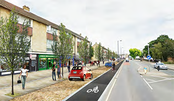 Public realm, traffic management and building improvements can help make