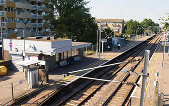 The eastern rail corridor