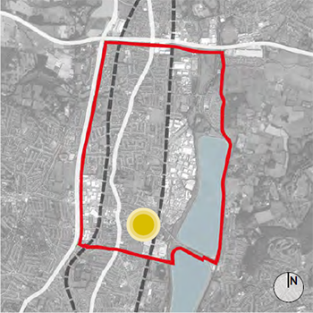 Key plan showing location of Alma Estate, South Street area and Ponders End