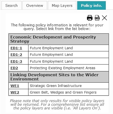 policy links eg