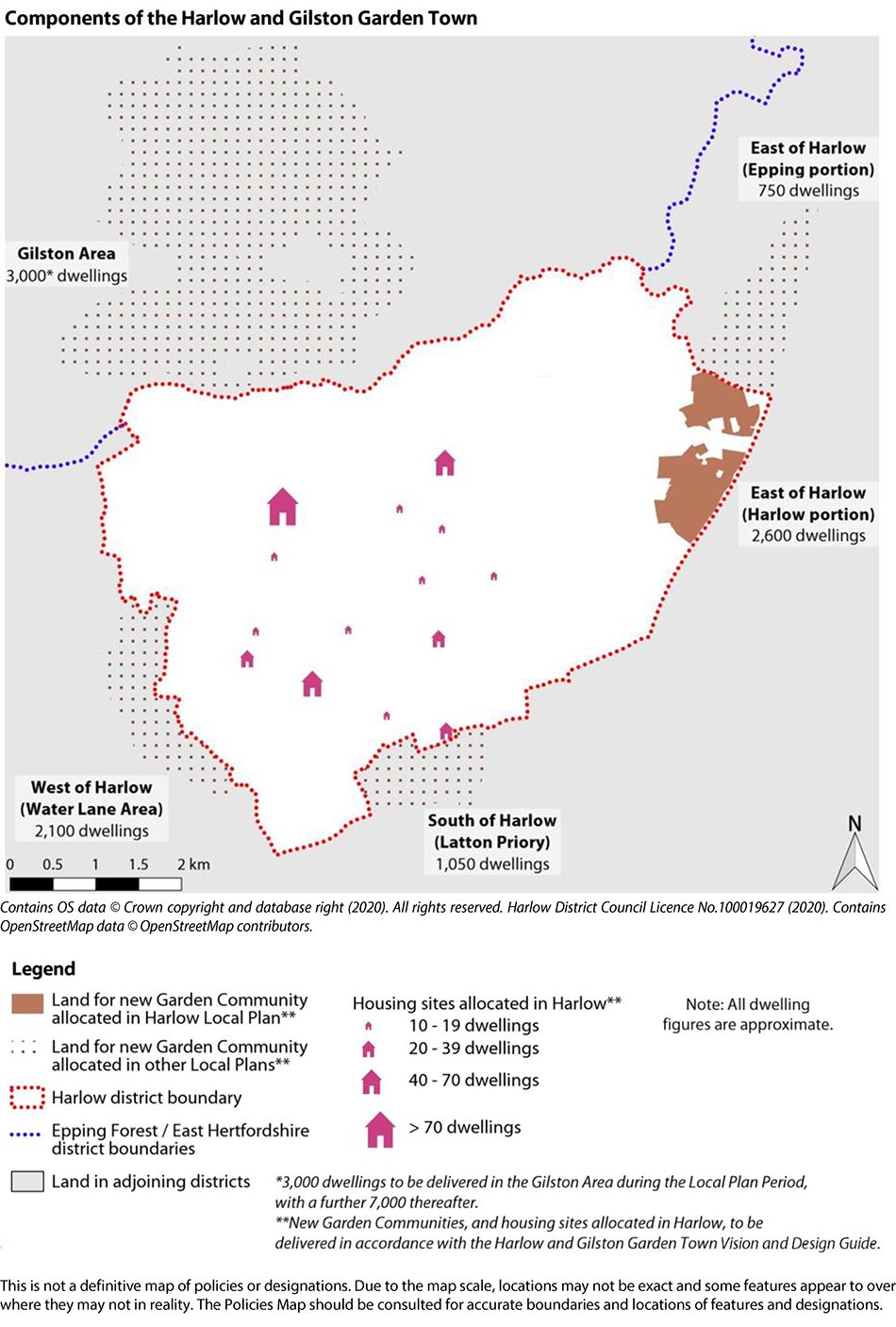 Components of Harlow and Gilston Garden Town