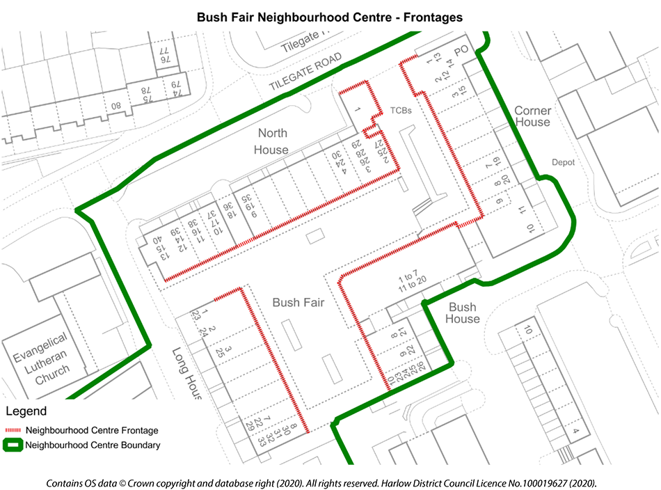 Neighbourhood centres frontages