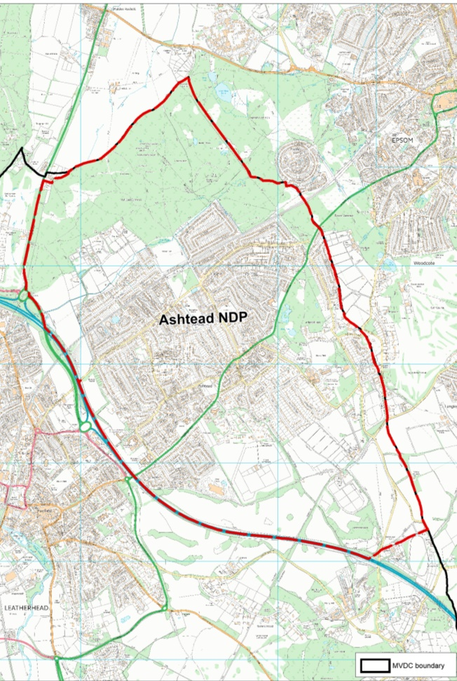 Figure 1 Ashtead Boundaries 