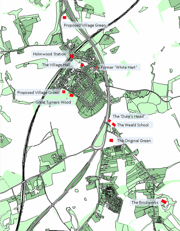 Beare Green Asset Map