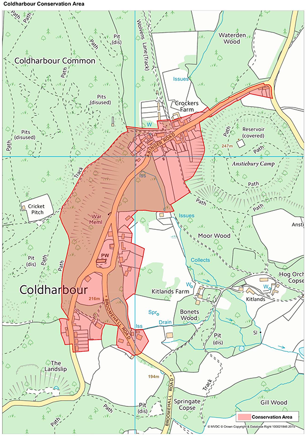 Figure 11 – Plan illustrating existing village settlement boundary for Capel