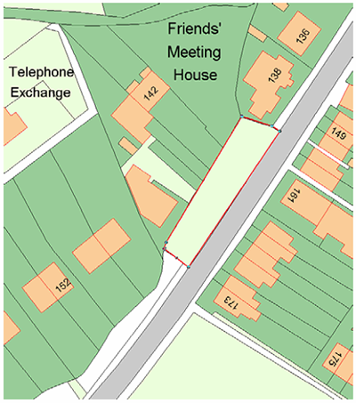 Figure 4 – Plan illustrating car parking Policy CA-GA2 for Capel