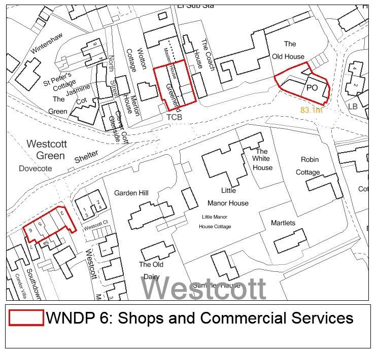 Westcott Shopping Areas