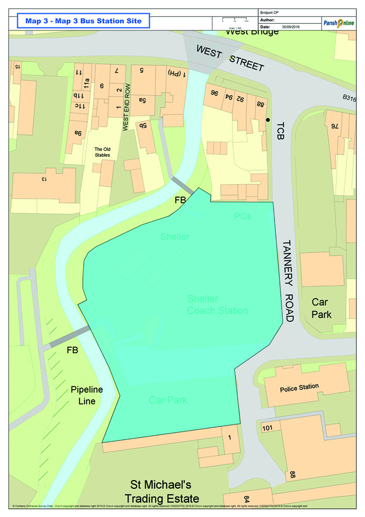 Map 3 - Bus Station Site