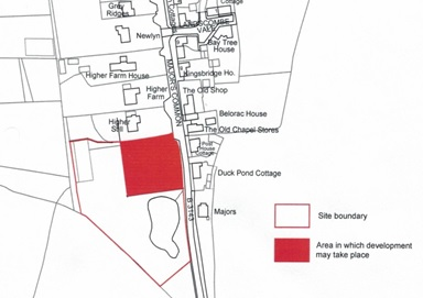 Site 1: Field south of ‘Higher Still’, west of B3143