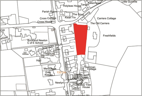 Site 2: Field to rear of 1 – 6 Majors Common on B3143