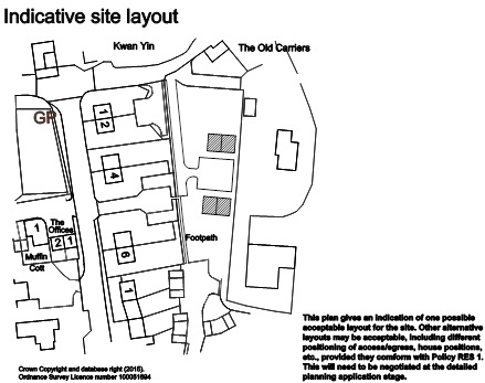 Site 2: Field to rear of 1 – 6 Majors Common on B3143