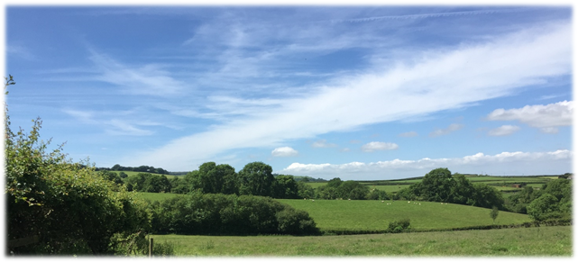 Panoramic views across the AONB