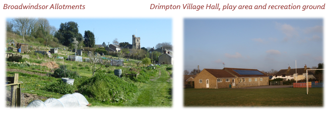 Broadwindsor Allotments and Drimpton Village Hall, play area and recreation ground