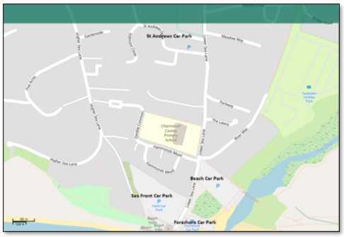 MAP 9.2 Car Parks in Charmouth