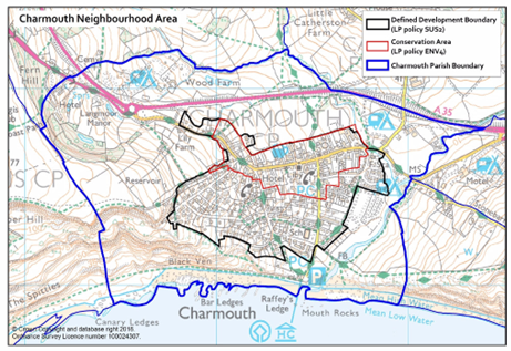 Charmouth Parish Boundary