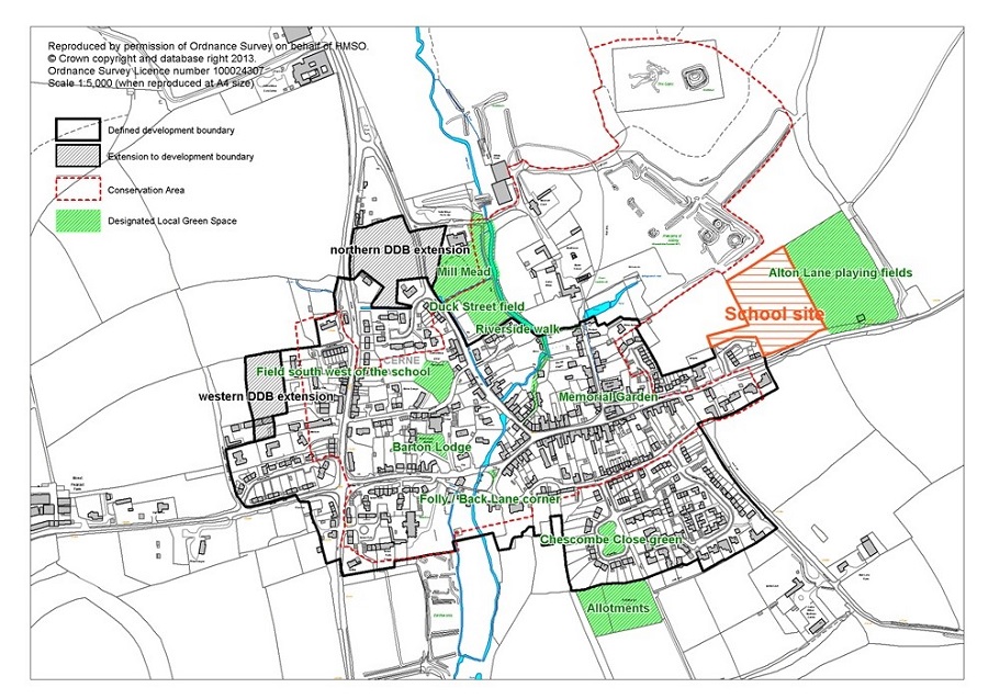 Cerne Abbas policy map