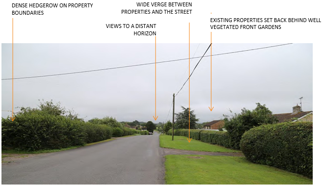 Fosters Hill: the main residential street in Holwell