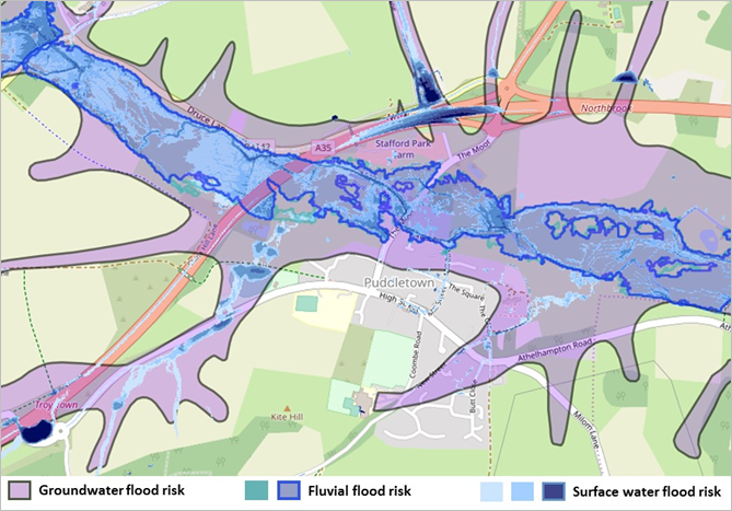 Strategic Flood Risk Assesment map