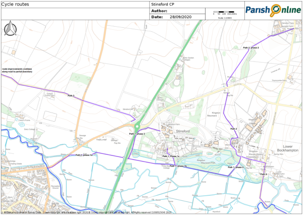 Figure 11.	Diagram showing location of proposed routes