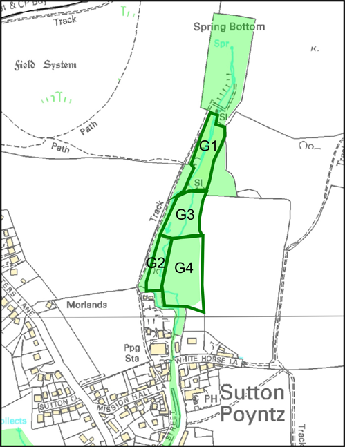 MAP 3a – AREAS OF DESIGNATED LOCAL GREEN SPACE G1 to G4