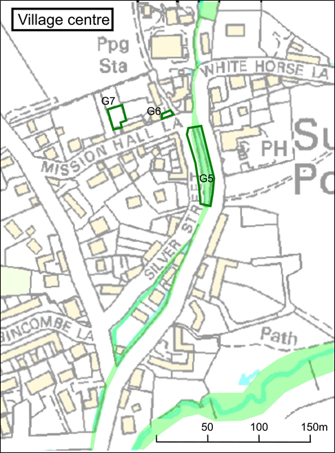 MAP 3b – AREAS OF DESIGNATED LOCAL GREEN SPACE G5 to G7