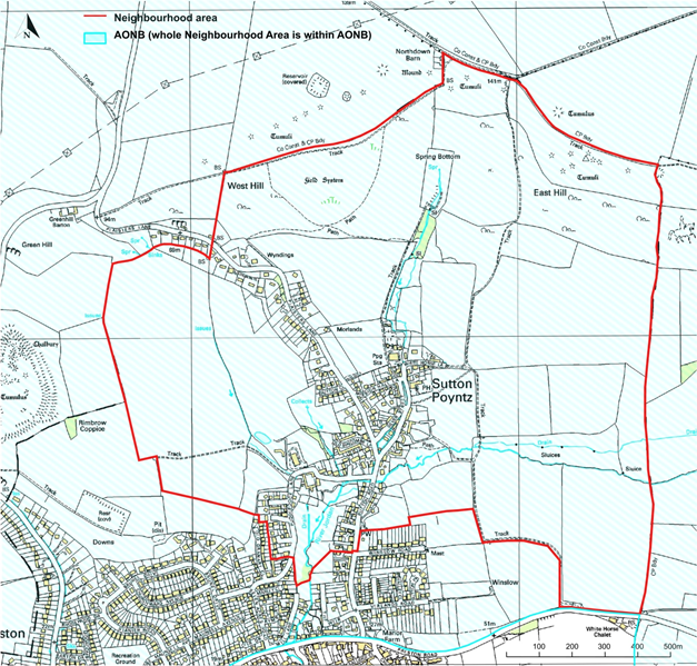 MAP 5 – AREA WITHIN DORSET AONB