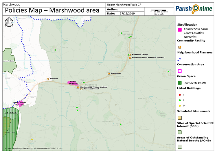 Policies Map - Marshwood Area