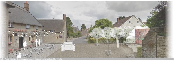 Concept sketch of High Street Improvements